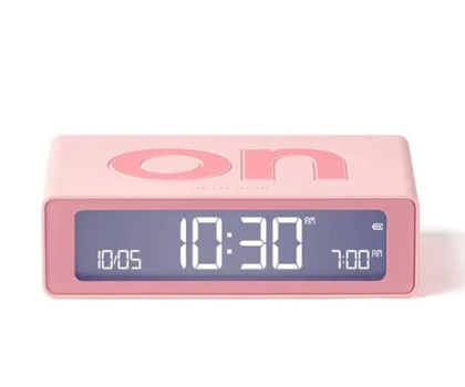 Radio i budzik LEXON Flip Mini Pink